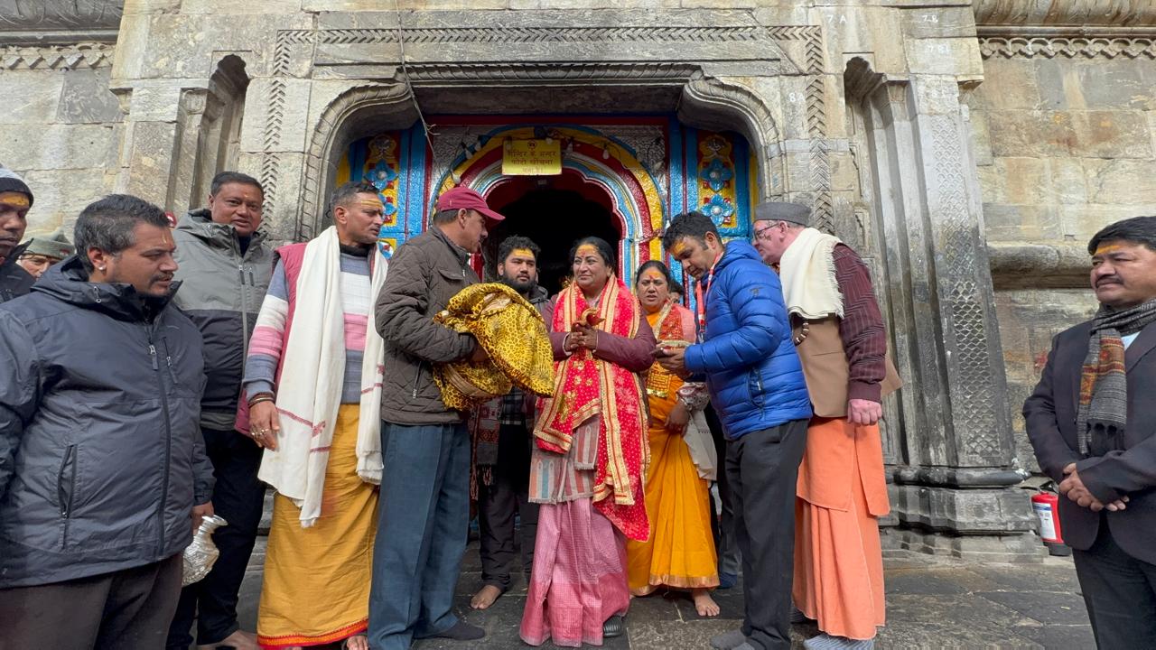 दिल्ली की मुख्यमंत्री रेखा गुप्ता केदारनाथ धाम में। दिल्ली की मुख्यमंत्री रेखा गुप्ता केदारनाथ धाम में।