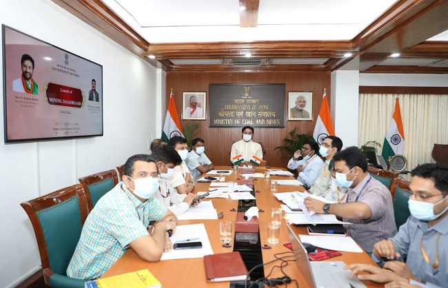 ‘माइनिंग डैशबोर्ड’ लॉन्च करते जी. किशन रेड्डी ‘माइनिंग डैशबोर्ड’ लॉन्च करते जी. किशन रेड्डी