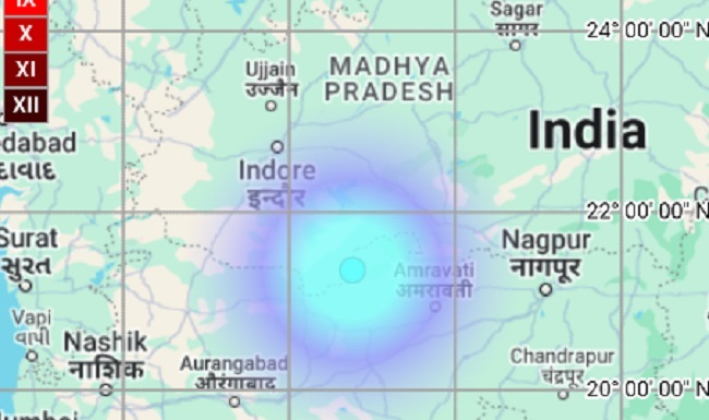 राष्ट्रीय भूकंप विज्ञान केंद्र द्वारा जारी भूकंप की तस्वीर राष्ट्रीय भूकंप विज्ञान केंद्र द्वारा जारी भूकंप की तस्वीर