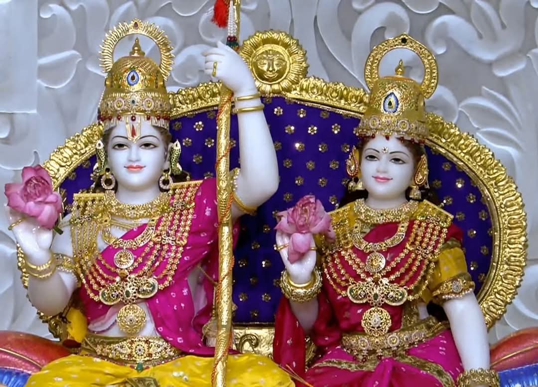 राममंदिर में स्थापित हुई राम दरबार की मूर्ति