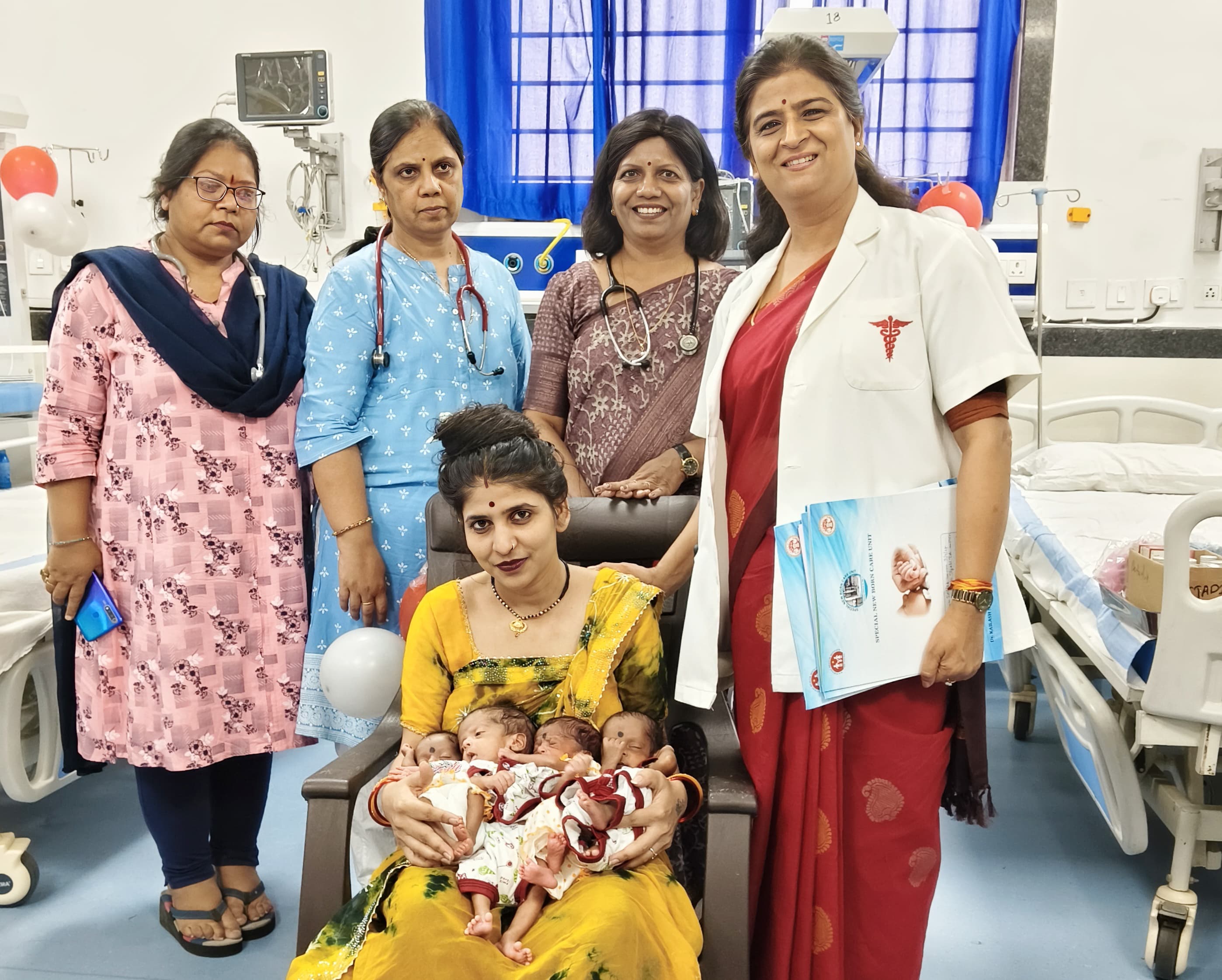 दो माह पूर्व जन्में चारों प्रीमेच्योर शिशु पूरी तरह स्वस्थ, मां और शिशु डिस्चार्ज दो माह पूर्व जन्में चारों प्रीमेच्योर शिशु पूरी तरह स्वस्थ, मां और शिशु डिस्चार्ज