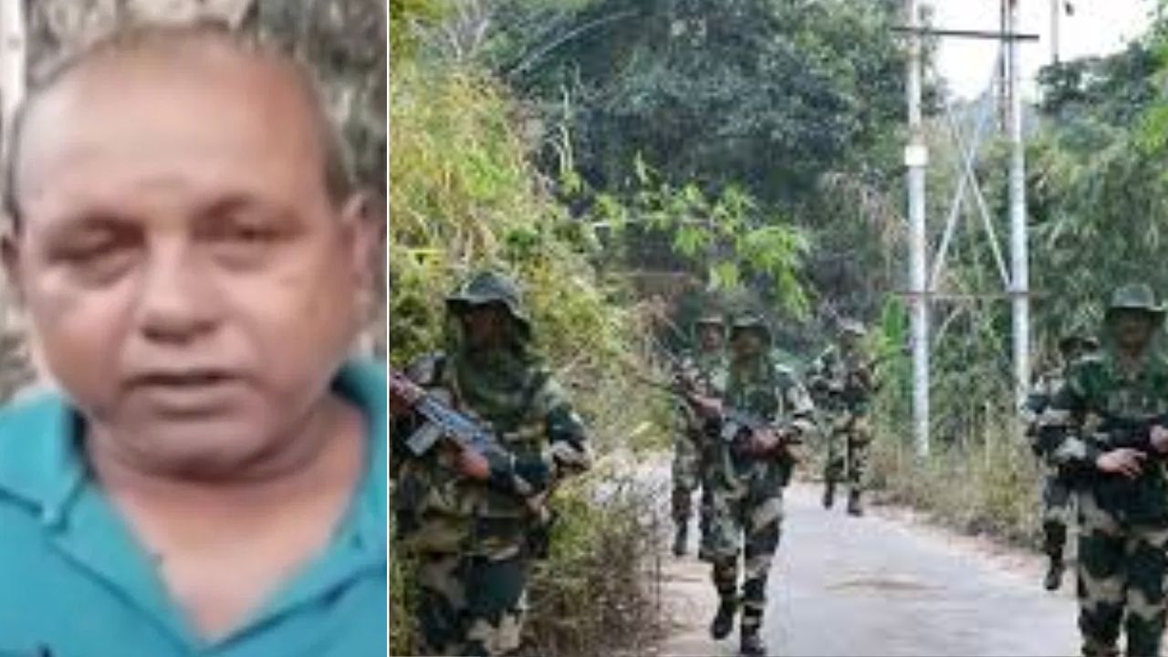 बागदा सीमा पर तार का कार्य बागदा सीमा पर तार का कार्य