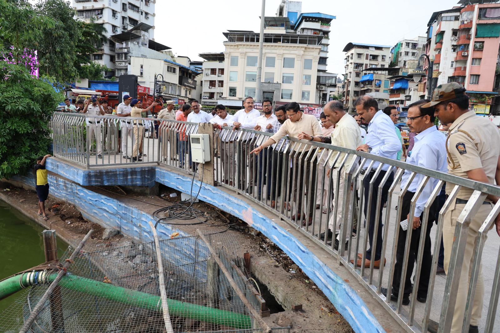 Visite low lying water logged area Visite low lying water logged area