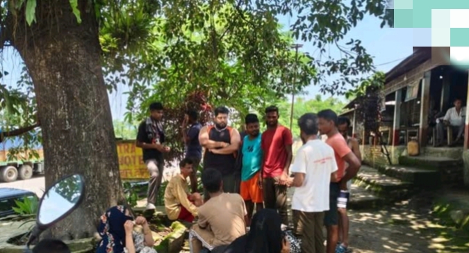 कछार के काटिगरा में गिरफ्तार सात बांग्लादेशी रोहिंग्या की तस्वीर। कछार के काटिगरा में गिरफ्तार सात बांग्लादेशी रोहिंग्या की तस्वीर।