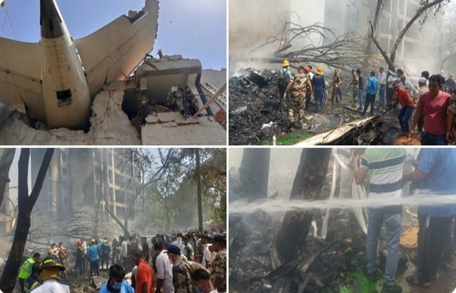 अहमदाबाद में विमान हादसे की हृदय विदारक तस्वीरें अहमदाबाद में विमान हादसे की हृदय विदारक तस्वीरें