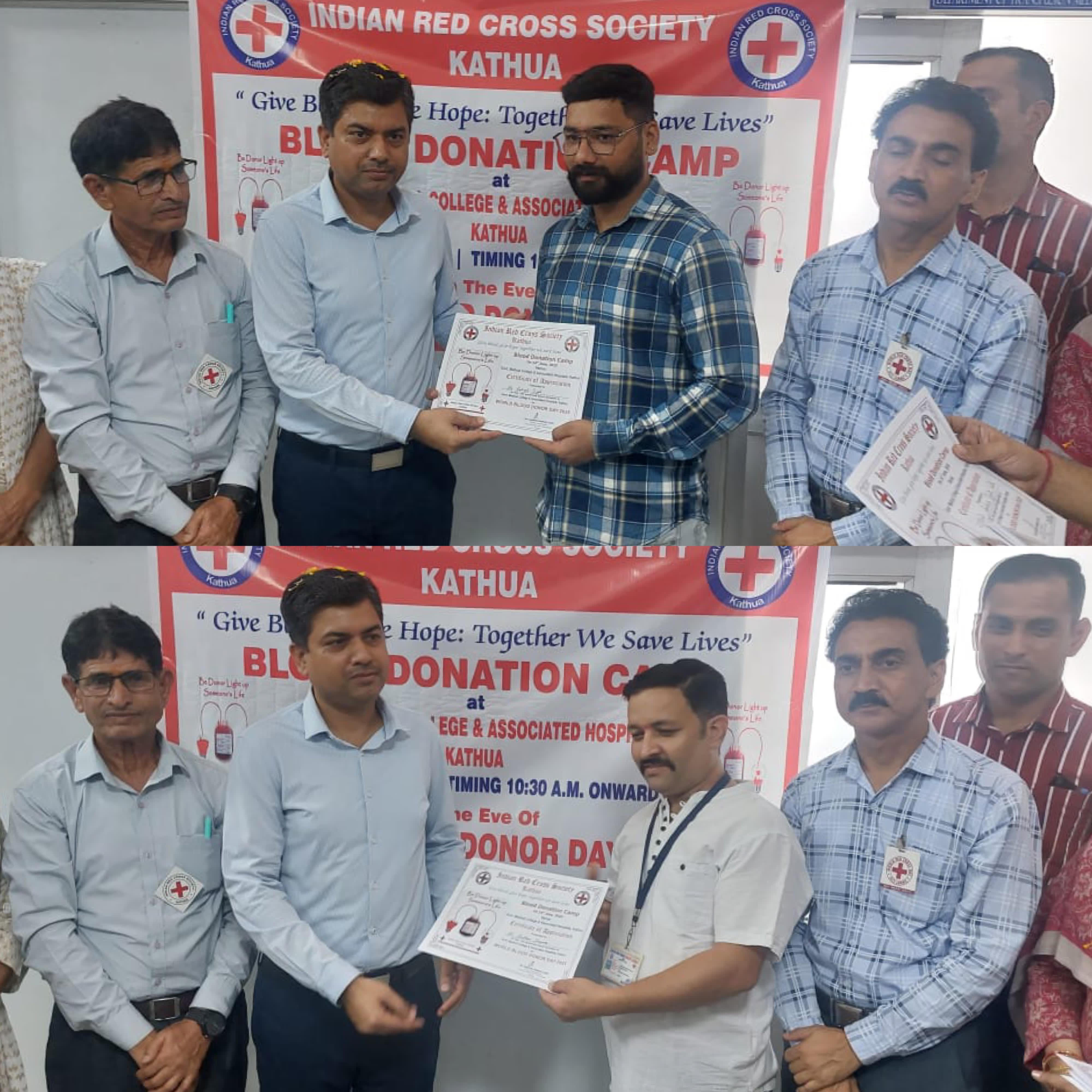 World Blood Donor Day-Volunteers donate over 40 units of blood at GMC Kathua World Blood Donor Day-Volunteers donate over 40 units of blood at GMC Kathua