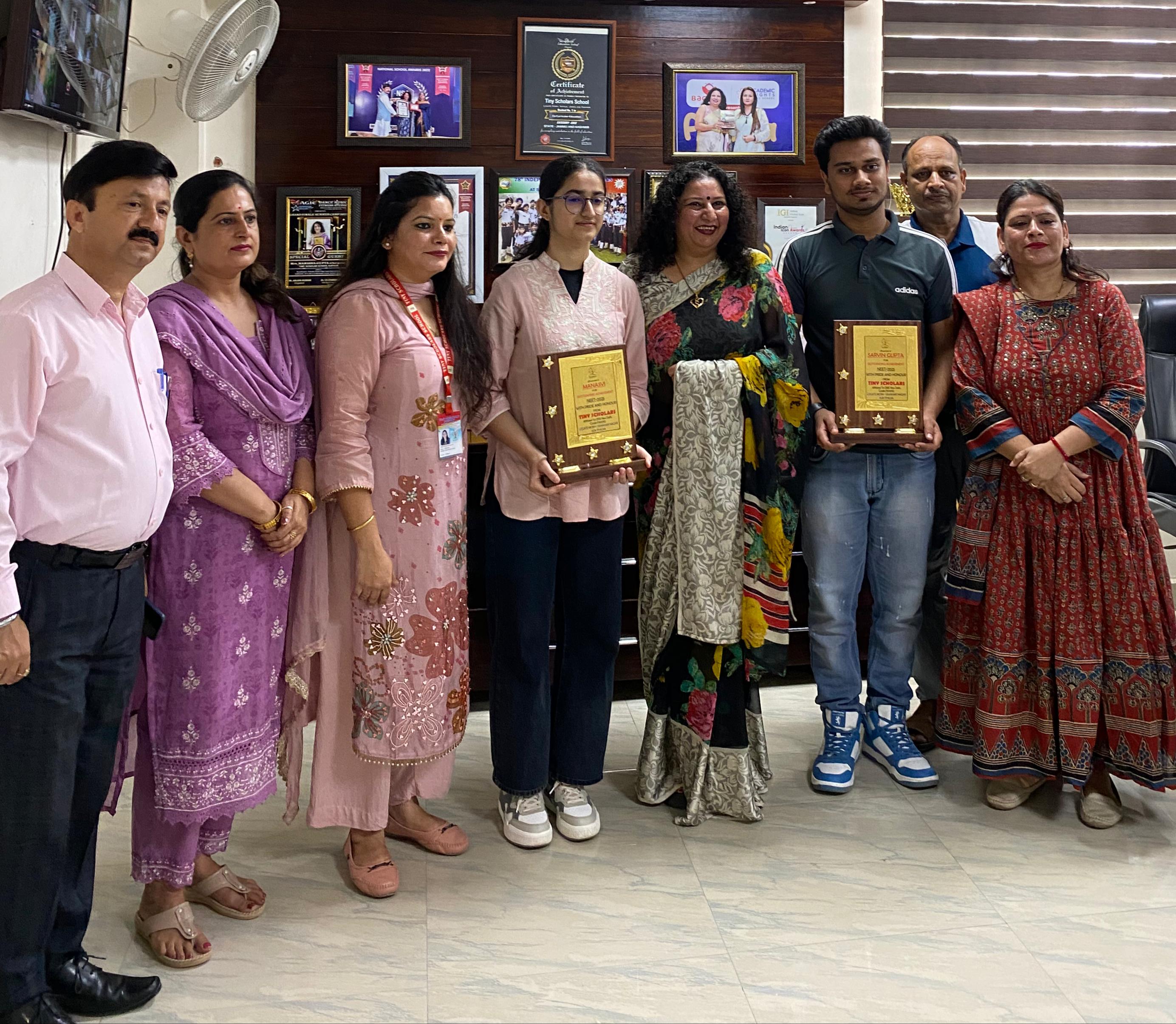 NEET 2025 Result- Sarvin Gupta of Tiny Scholars School secured 9409 and Manasvi secured 32080 rank NEET 2025 Result- Sarvin Gupta of Tiny Scholars School secured 9409 and Manasvi secured 32080 rank