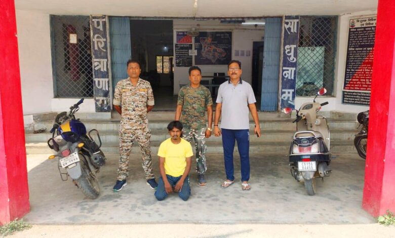 पुलिस के गिरफ्त में आरोपी पुलिस के गिरफ्त में आरोपी