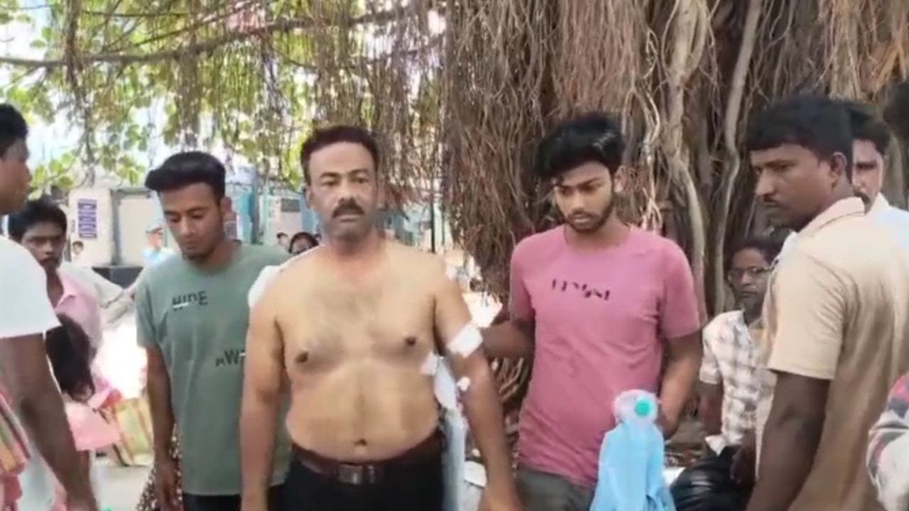 तृणमूल पंचायत सदस्य के पति पर हमला तृणमूल पंचायत सदस्य के पति पर हमला