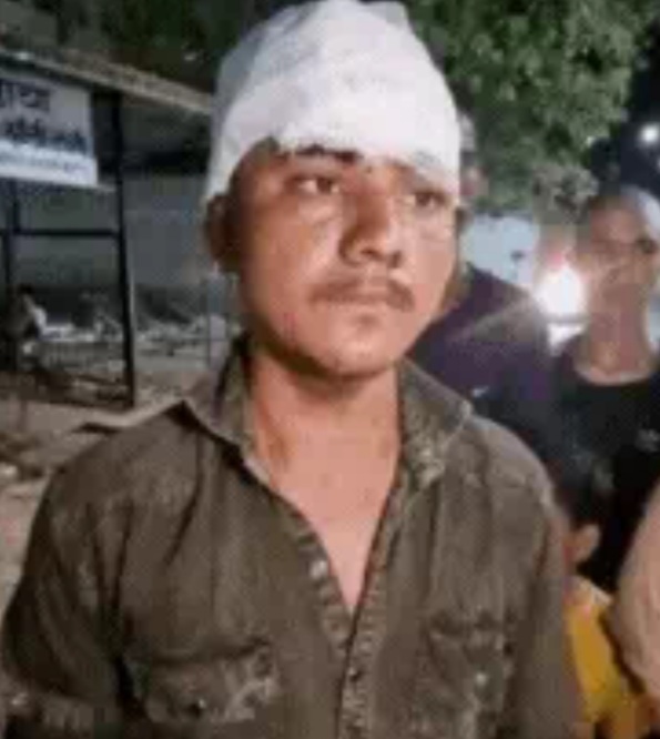 जानकारी देते हुए घायल भतीजा जानकारी देते हुए घायल भतीजा