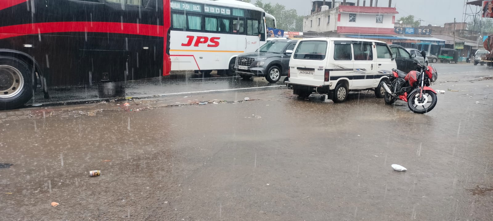 जलजमाव का दृश्य