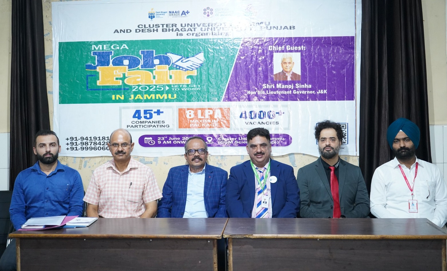 क्लस्टर यूनिवर्सिटी जम्मू और देश भगत यूनिवर्सिटी की साझेदारी में मेगा जॉब फेयर 2025 का ऐलान क्लस्टर यूनिवर्सिटी जम्मू और देश भगत यूनिवर्सिटी की साझेदारी में मेगा जॉब फेयर 2025 का ऐलान