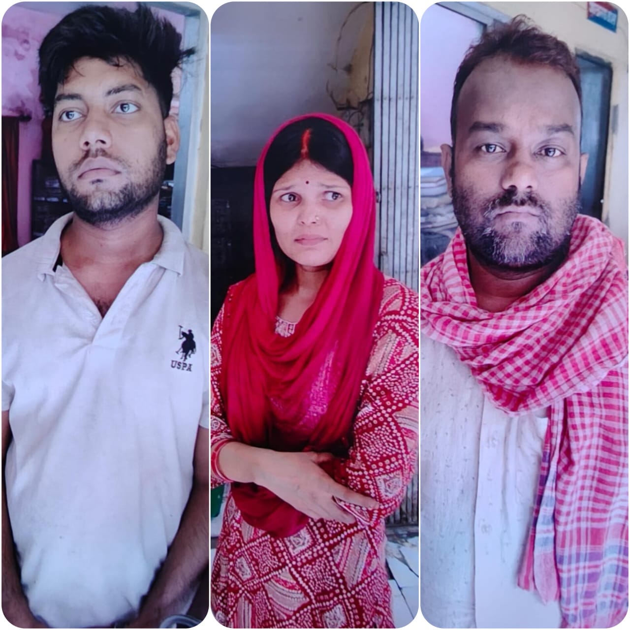 गिरफ्तार तीनों अपराधी गिरफ्तार तीनों अपराधी