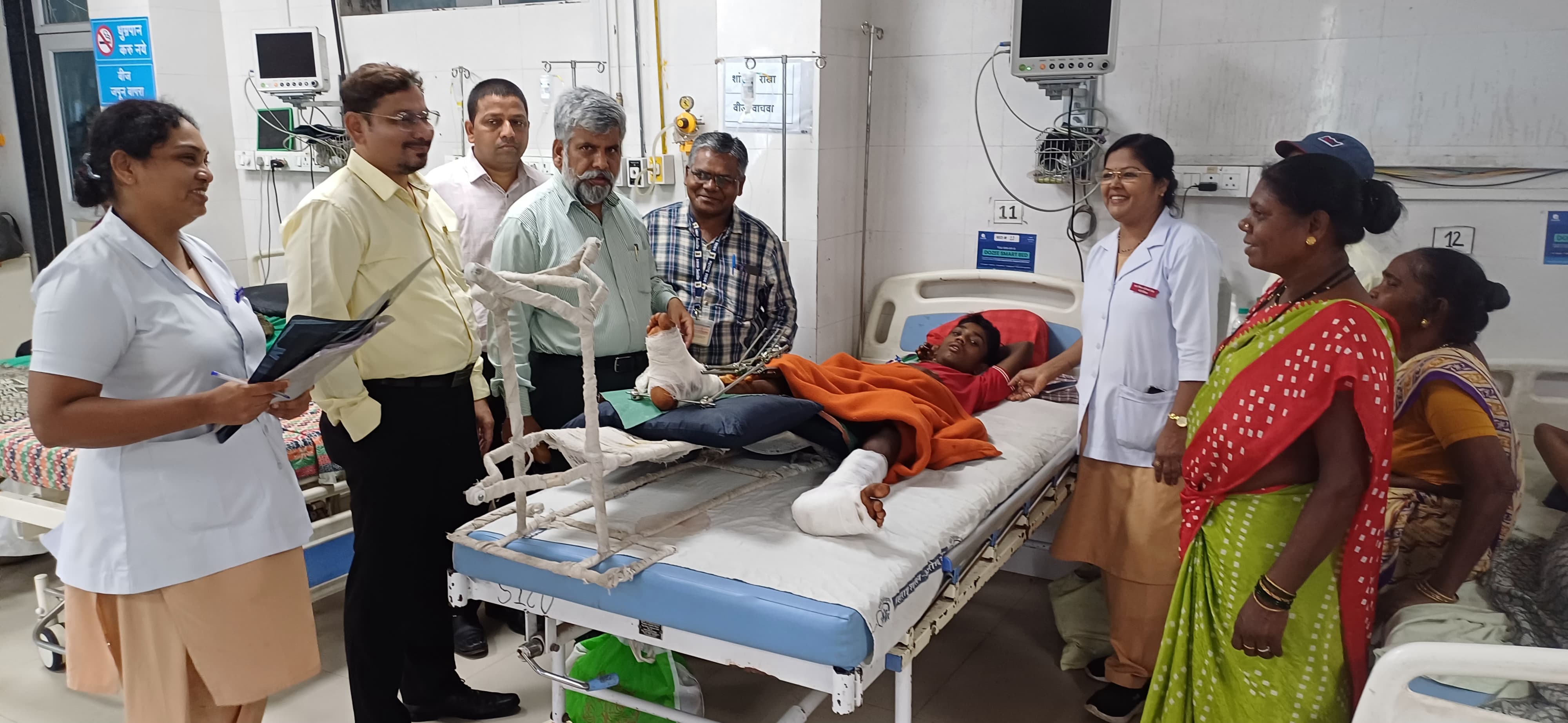 Life saved in hospital after being injured Life saved in hospital after being injured