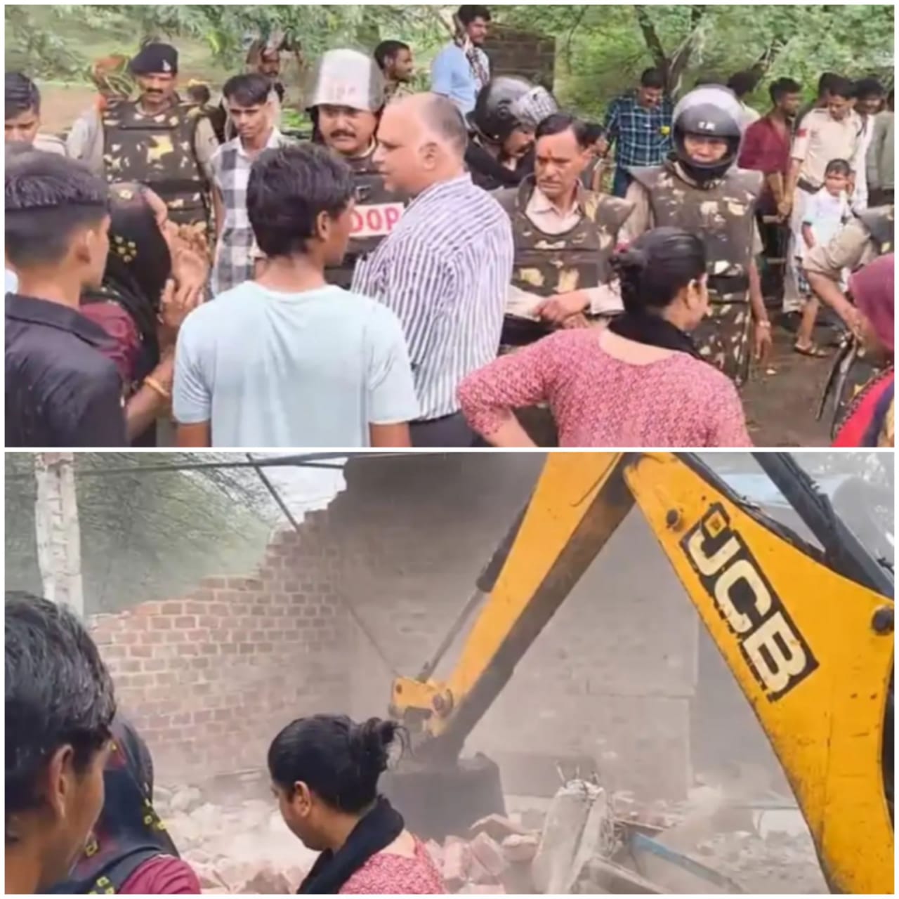 अतिक्रमण, छह थानों का पुलिसबल रहा तैनात अतिक्रमण, छह थानों का पुलिसबल रहा तैनात