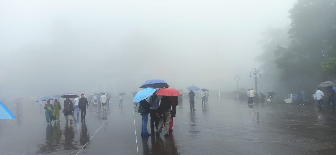 शिमला में बारिश शिमला में बारिश