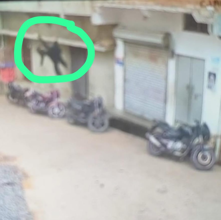 छत से गिरती हुई महिला छत से गिरती हुई महिला