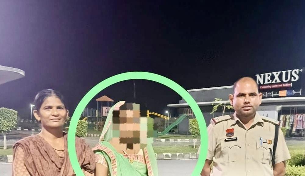 मध्याप्रदेश से बरामद की गई नाबालिग