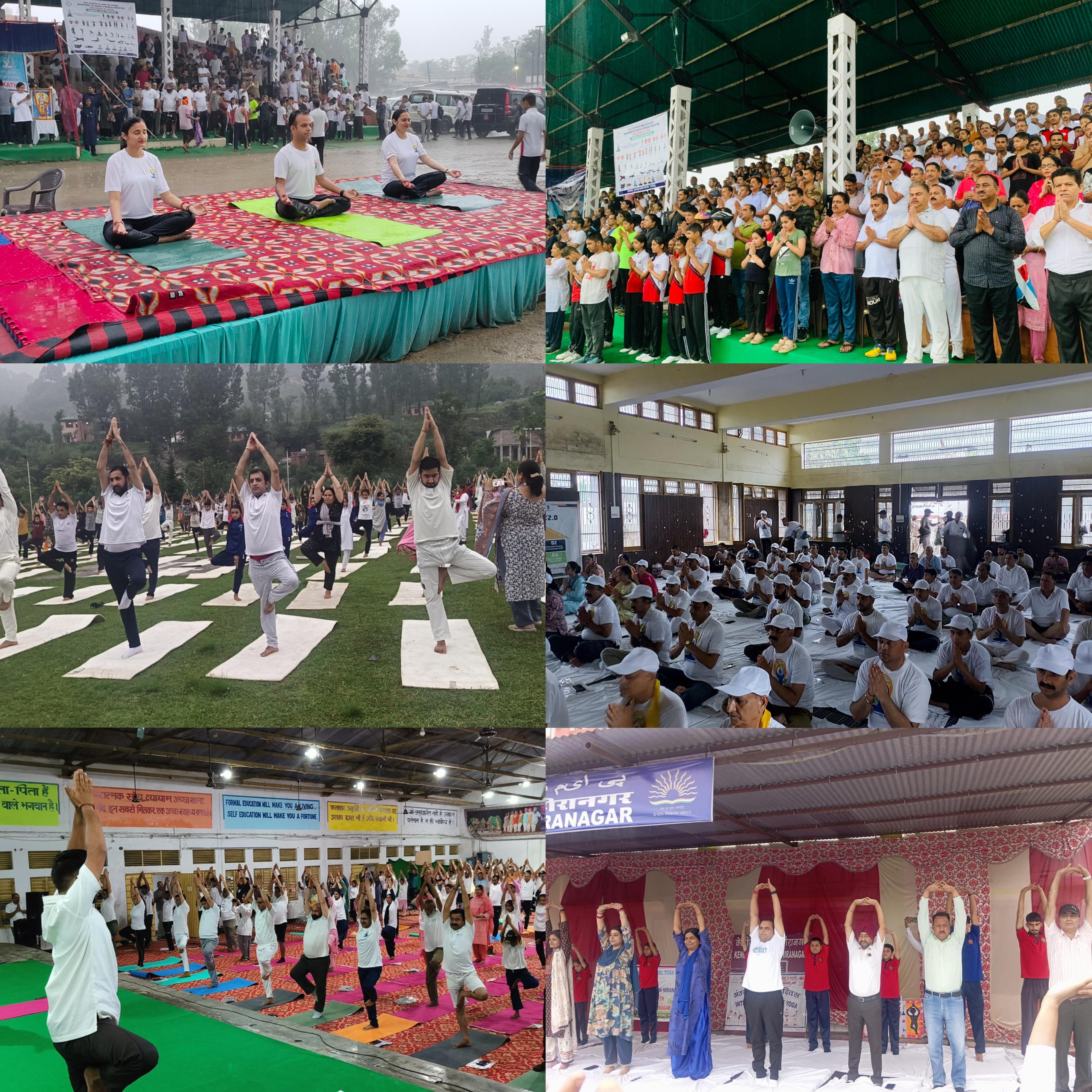 11th International Yoga Day celebrated with enthusiasm in all sub-divisions of Kathua 11th International Yoga Day celebrated with enthusiasm in all sub-divisions of Kathua