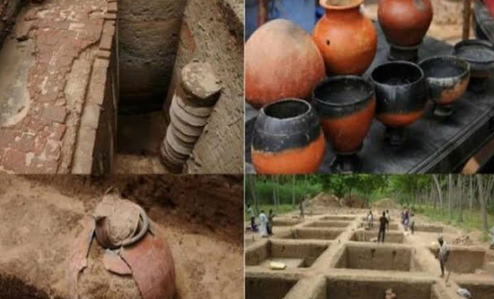 किलाड़ी की खुदाई में मिले पुरावशेष किलाड़ी की खुदाई में मिले पुरावशेष