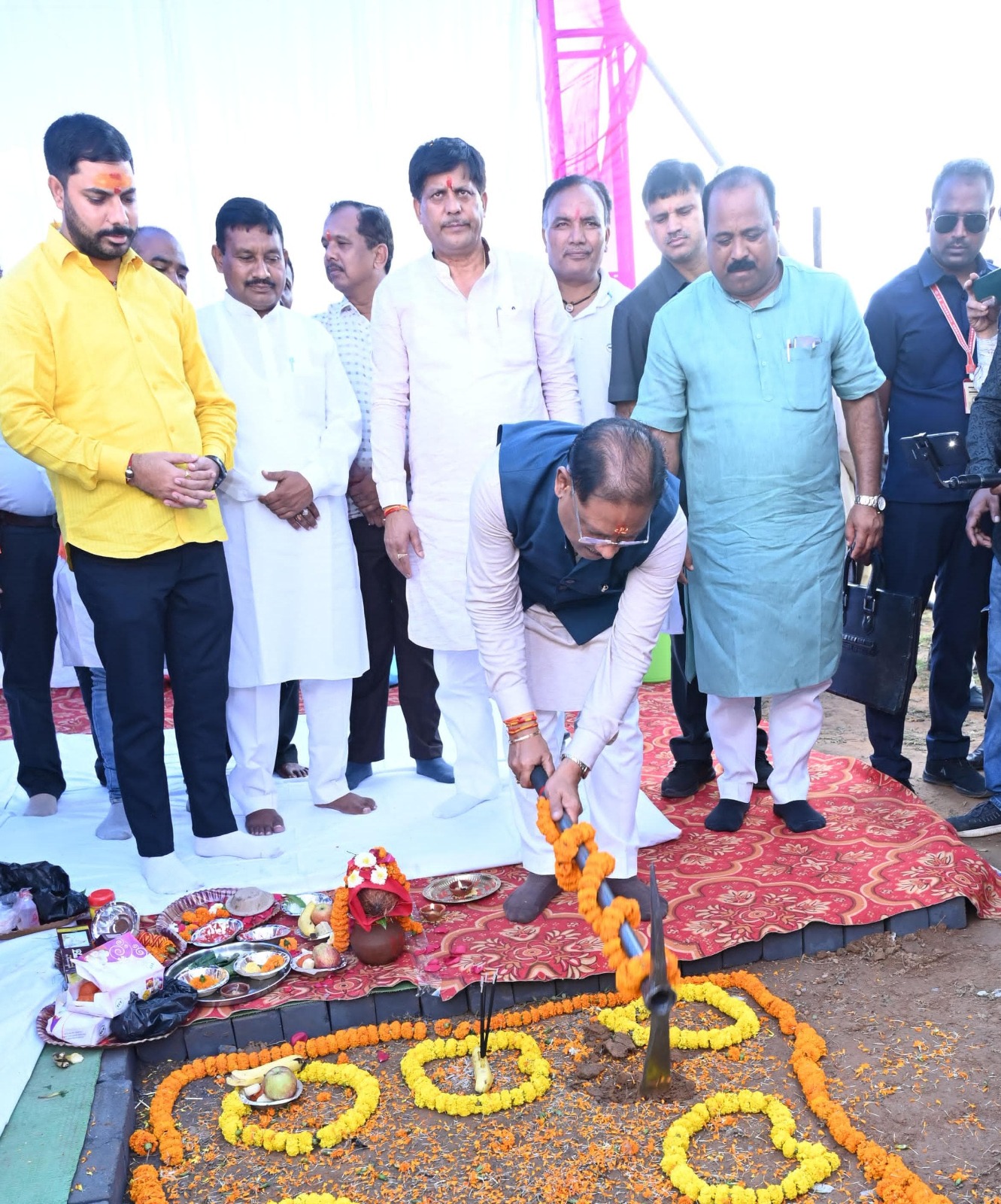 नालंदा परिसर का  भूमिपूजन