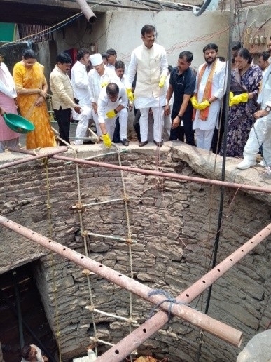 भूतेश्वर बावड़ी कुआँ की सफाई एवं जीर्णोद्धार कार्य