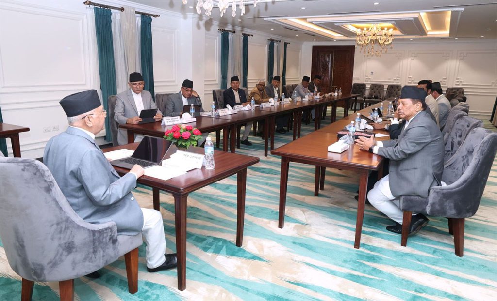 नेपाल सरकार की कैबिनेट बैठक नेपाल सरकार की कैबिनेट बैठक
