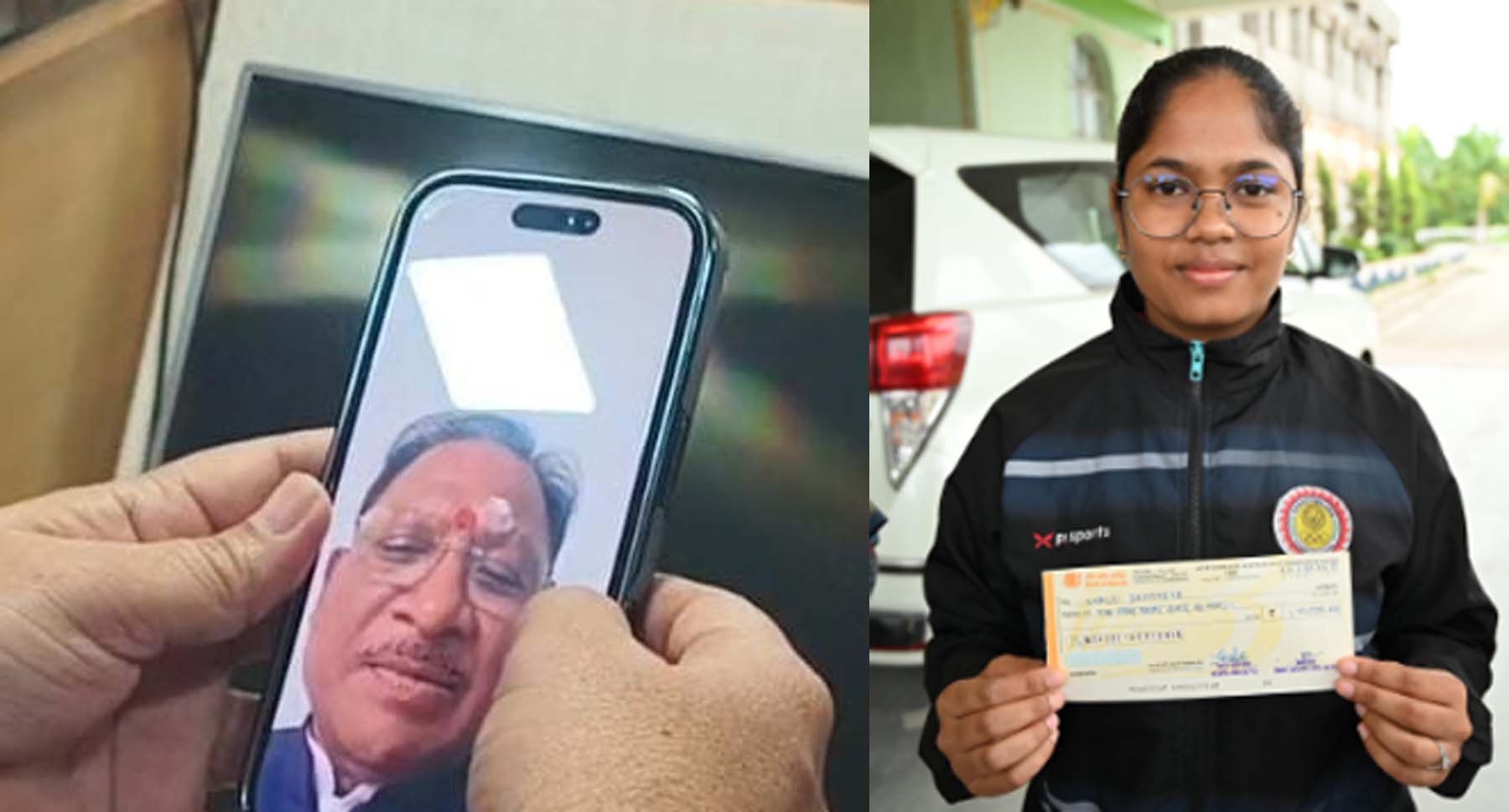 मुख्यमंत्री साय अंतरराष्ट्रीय सॉफ्टबॉल खिलाड़ी शालू डहरिया को वीडियो कॉल पर शुभकामनाएं देते मुख्यमंत्री साय अंतरराष्ट्रीय सॉफ्टबॉल खिलाड़ी शालू डहरिया को वीडियो कॉल पर शुभकामनाएं देते