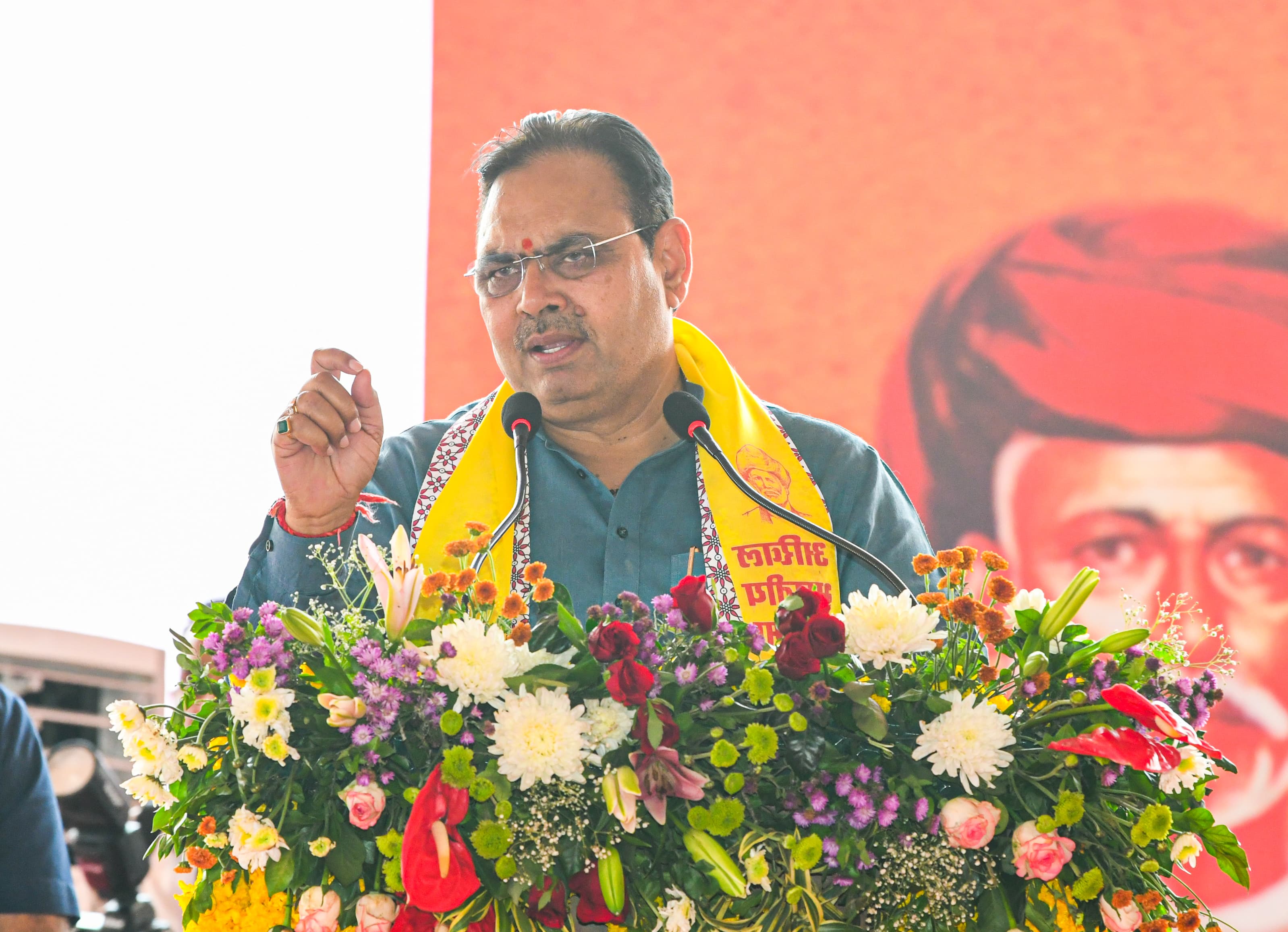सभा को संबोधित करते हुए सीएम भजनलाल शर्मा सभा को संबोधित करते हुए सीएम भजनलाल शर्मा
