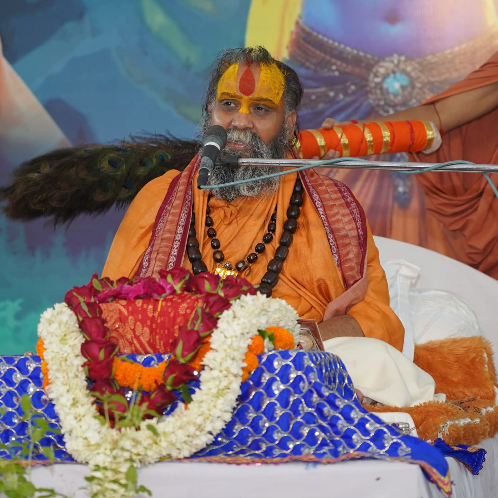 कथावाचक स्वामी राजेंद्र दास। कथावाचक स्वामी राजेंद्र दास।