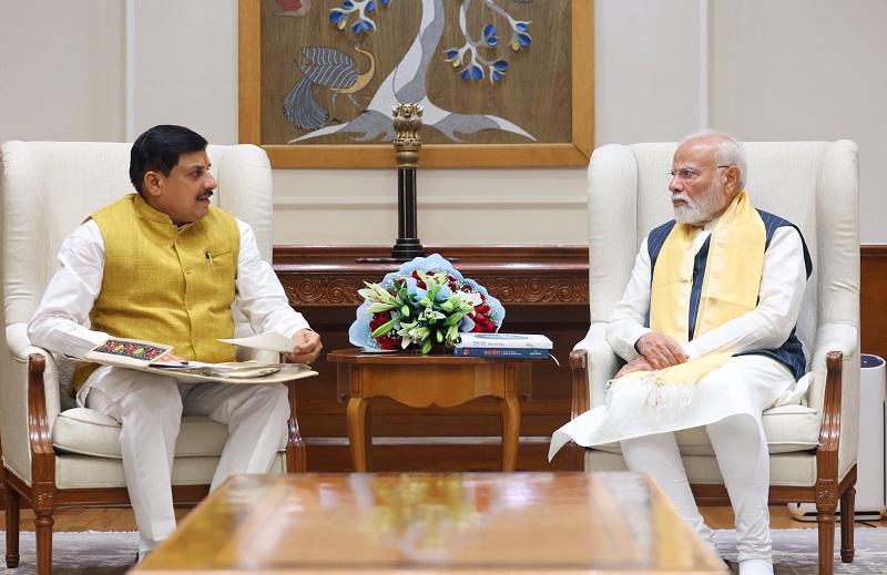 मुख्यमंत्री मोहन यादव ने नई दिल्ली में प्रधानमंत्री से सौजन्य भेंट की मुख्यमंत्री मोहन यादव ने नई दिल्ली में प्रधानमंत्री से सौजन्य भेंट की
