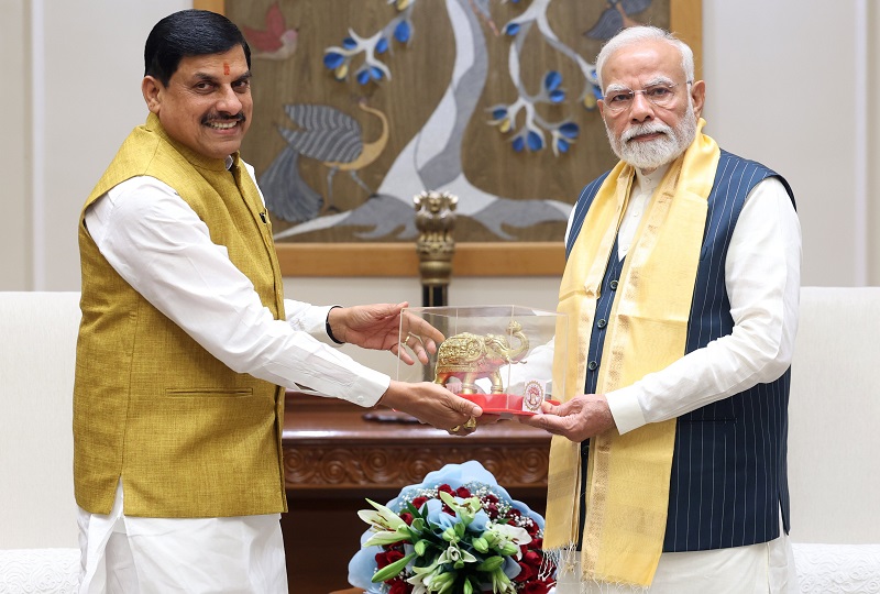मुख्यमंत्री मोहन यादव ने नई दिल्ली में प्रधानमंत्री से सौजन्य भेंट की मुख्यमंत्री मोहन यादव ने नई दिल्ली में प्रधानमंत्री से सौजन्य भेंट की