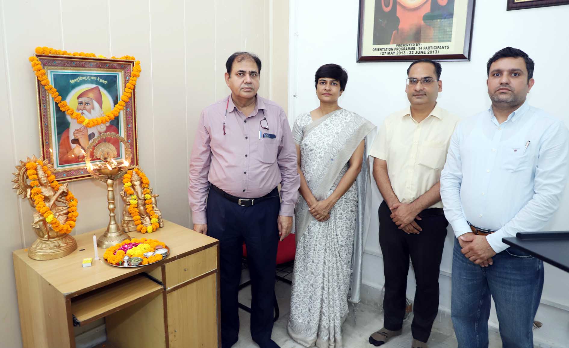 इंडक्शन कार्यक्रम का उद्घाटन करते मुख्यातिथि प्रो.विनोद छोकर। इंडक्शन कार्यक्रम का उद्घाटन करते मुख्यातिथि प्रो.विनोद छोकर।