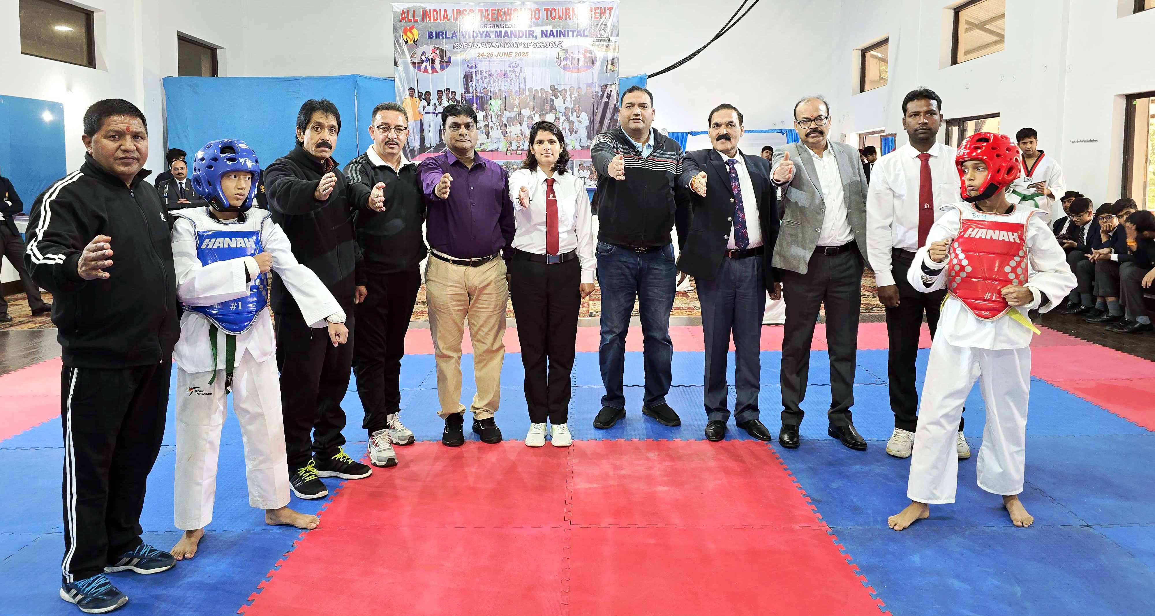 बिड़ला विद्या मंदिर में दो दिवसीय अखिल भारतीय आईपीएससी ताइक्वांडो प्रतियोगिता-2025 का शुभारंभ। बिड़ला विद्या मंदिर में दो दिवसीय अखिल भारतीय आईपीएससी ताइक्वांडो प्रतियोगिता-2025 का शुभारंभ।