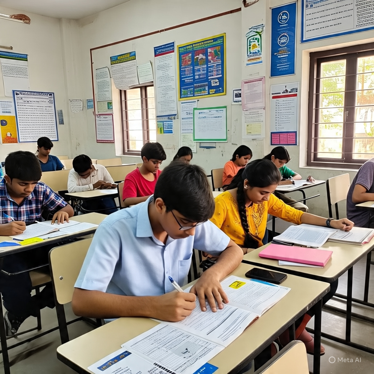 क्लास रूप में बैठे छात्रों का प्रतिकात्मक चित्र क्लास रूप में बैठे छात्रों का प्रतिकात्मक चित्र
