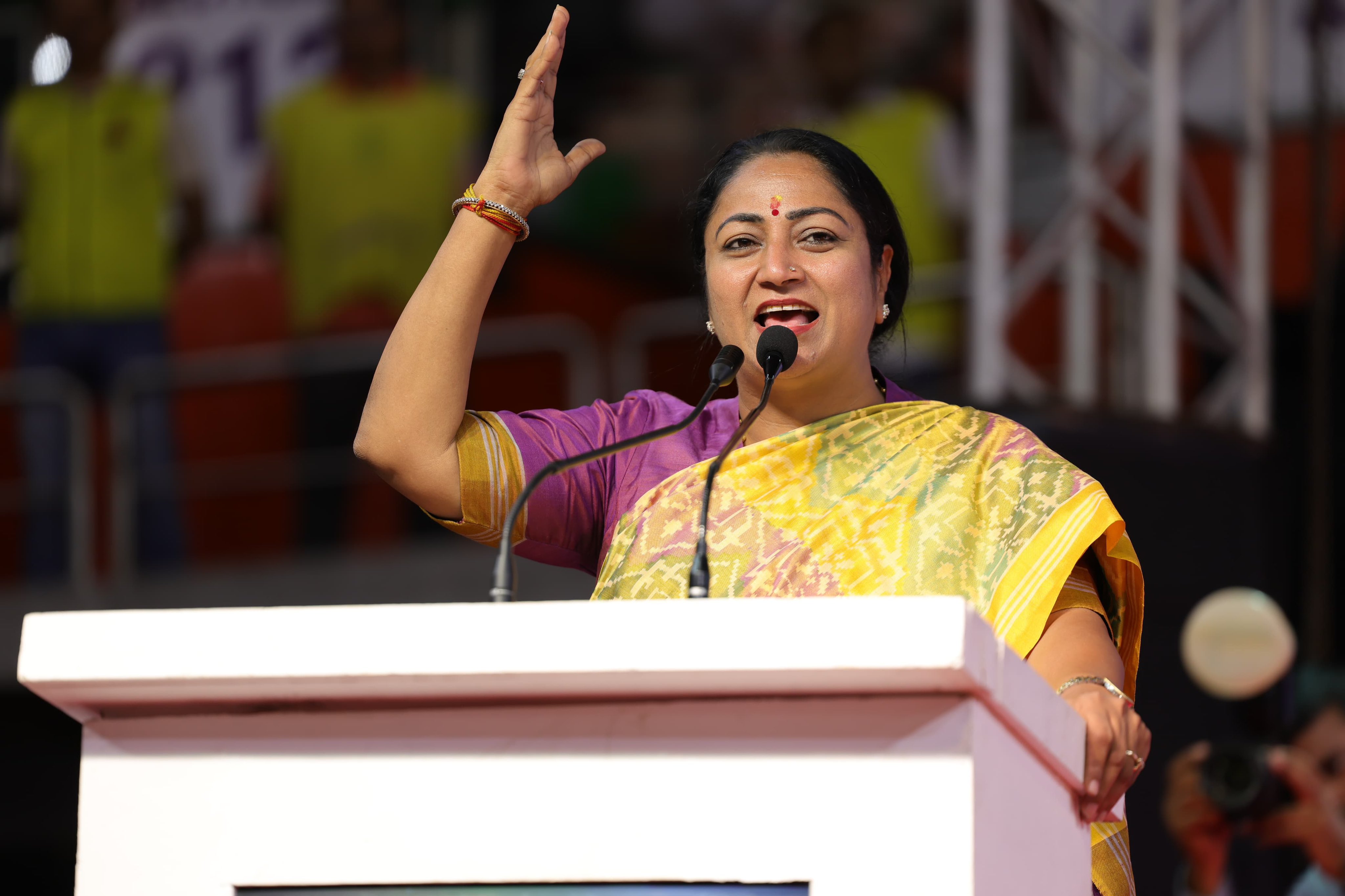 नशीली दवाओं के सेवन और अवैध तस्करी के खिलाफ अंतरराष्ट्रीय दिवस के अवसर पर गुरुवार को यमुना स्पोर्ट्स कॉम्प्लेक्स में आयोजित जागरूकता कार्यक्रम संबोधित करते मुख्यमंत्री रेखा गुप्ता नशीली दवाओं के सेवन और अवैध तस्करी के खिलाफ अंतरराष्ट्रीय दिवस के अवसर पर गुरुवार को यमुना स्पोर्ट्स कॉम्प्लेक्स में आयोजित जागरूकता कार्यक्रम संबोधित करते मुख्यमंत्री रेखा गुप्ता