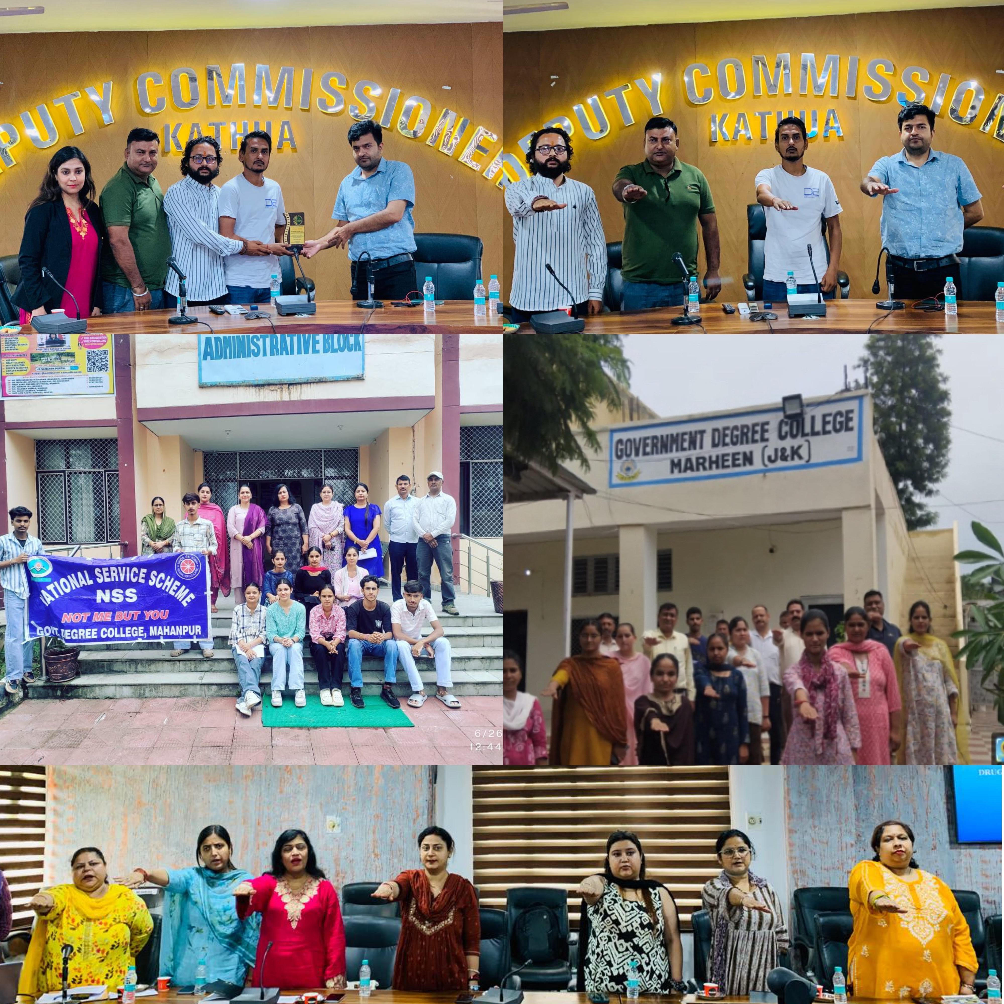 Various programs organized across the district on International Day against Drug Abuse and Illicit Trafficking Various programs organized across the district on International Day against Drug Abuse and Illicit Trafficking
