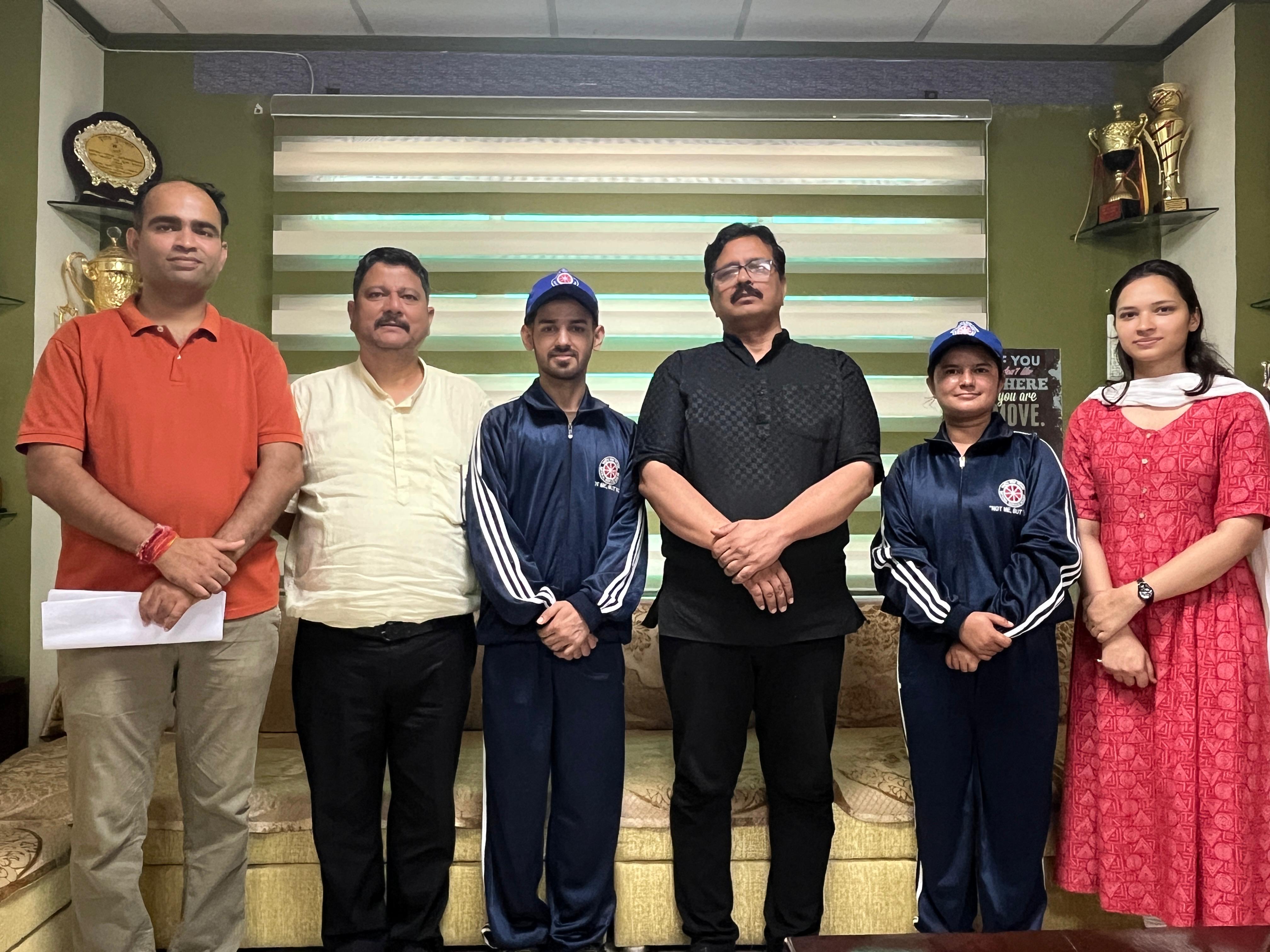 राष्ट्रीय एकता शिविर गुजरात में सिरमौर से अभिषेक और अशीमा चयनित राष्ट्रीय एकता शिविर गुजरात में सिरमौर से अभिषेक और अशीमा चयनित
