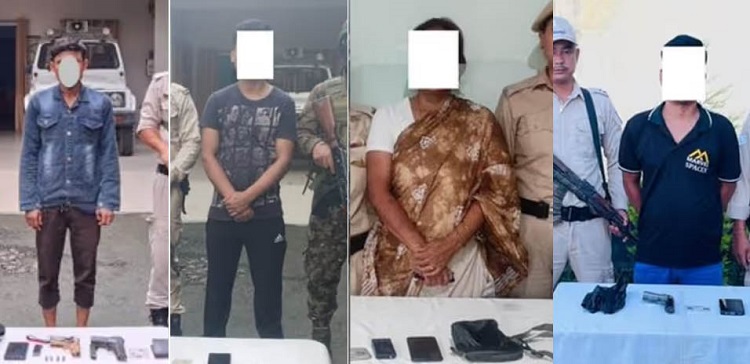 Image related to the Manipur Police Nab Four outfit and One Arms Dealer in two Ops. Image related to the Manipur Police Nab Four outfit and One Arms Dealer in two Ops.