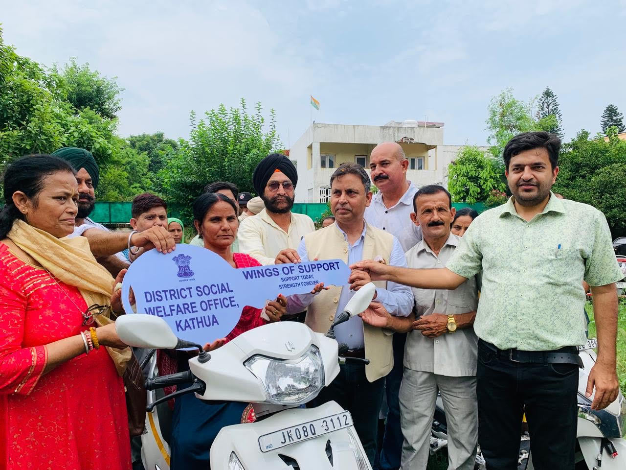 Kathua MLA distributed various assistive devices like prosthetic limbs, tricycle, wheelchair, motorized scooter to the beneficiaries