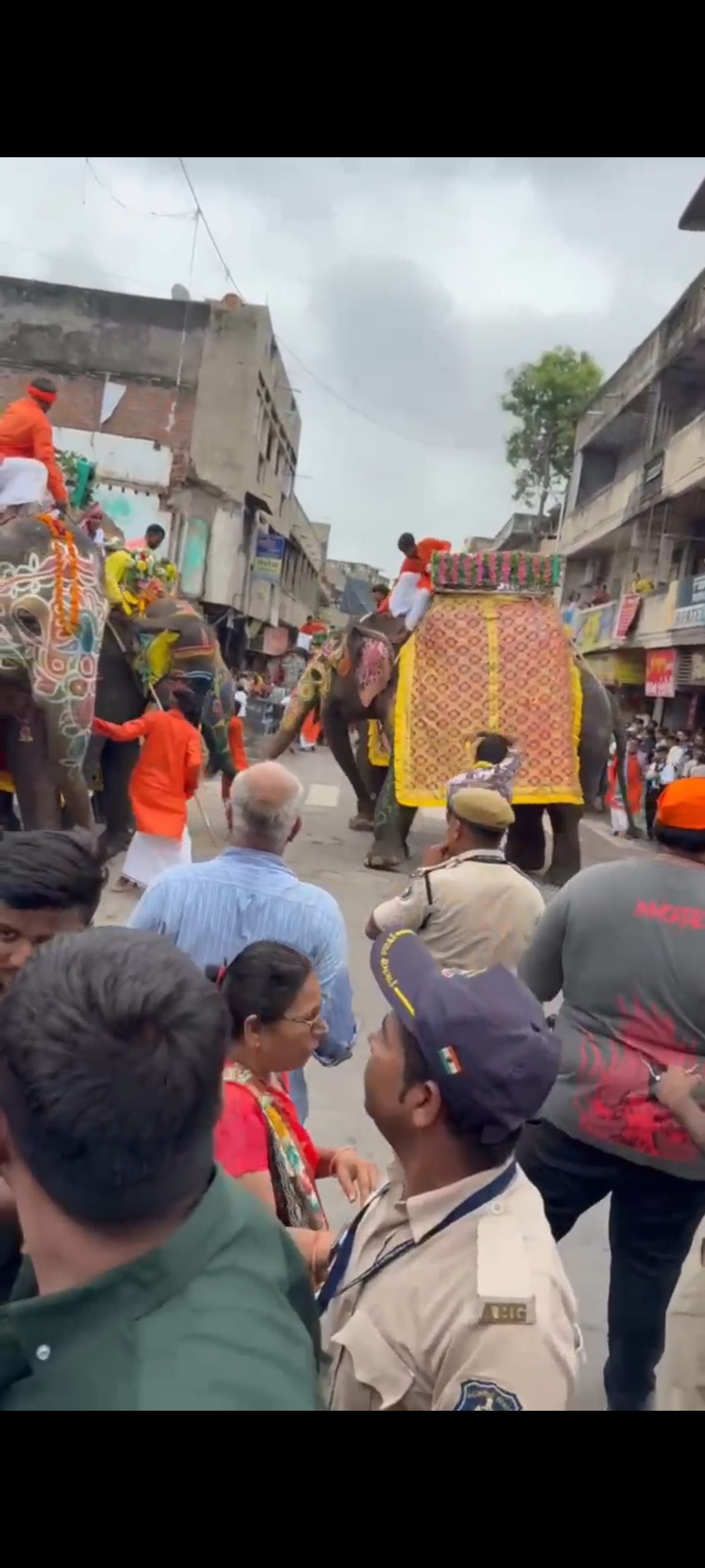 अहमदाबाद में रथयात्रा के दौरान हाथी बेकाबू अहमदाबाद में रथयात्रा के दौरान हाथी बेकाबू