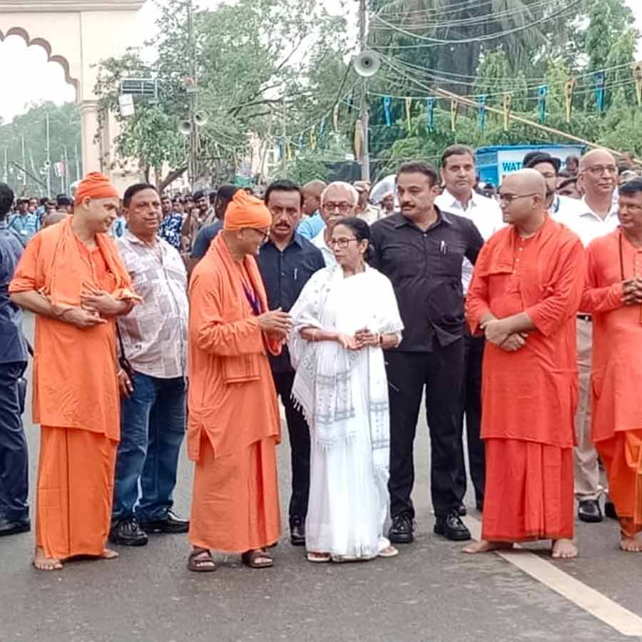 रथ यात्रा में ममता बनर्जी