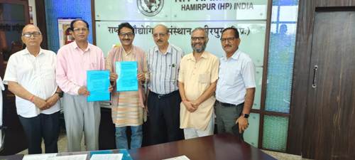 शोध संस्थान नेरी एवं एनआईटी हमीरपुर के मध्य समझौता ज्ञापन हस्ताक्षरित शोध संस्थान नेरी एवं एनआईटी हमीरपुर के मध्य समझौता ज्ञापन हस्ताक्षरित