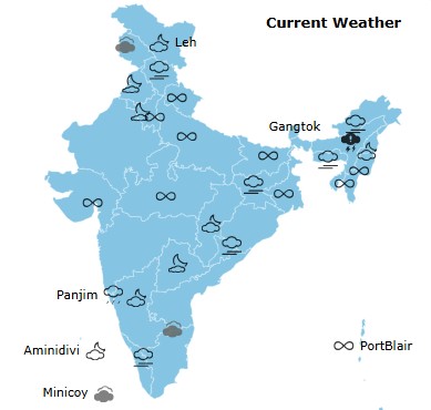 देश में मानसूुन का ग्राफ देश में मानसूुन का ग्राफ