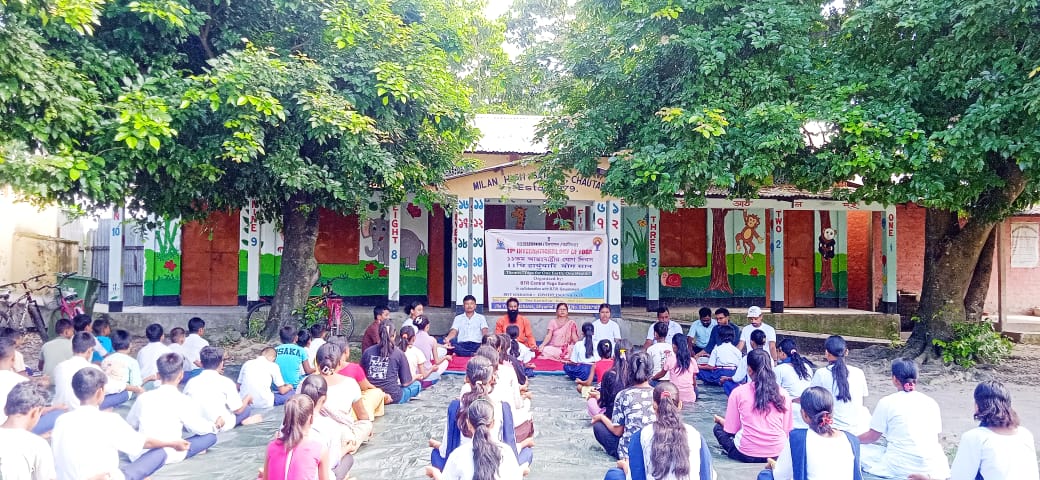 बि टी आर के 40 परिषदीय क्षेत्र के 40 योग शिविर ।