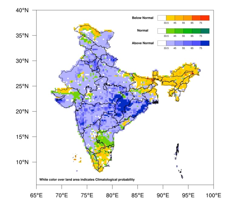 मौसम विभाग द्वारा मानसून का चित्रण मौसम विभाग द्वारा मानसून का चित्रण