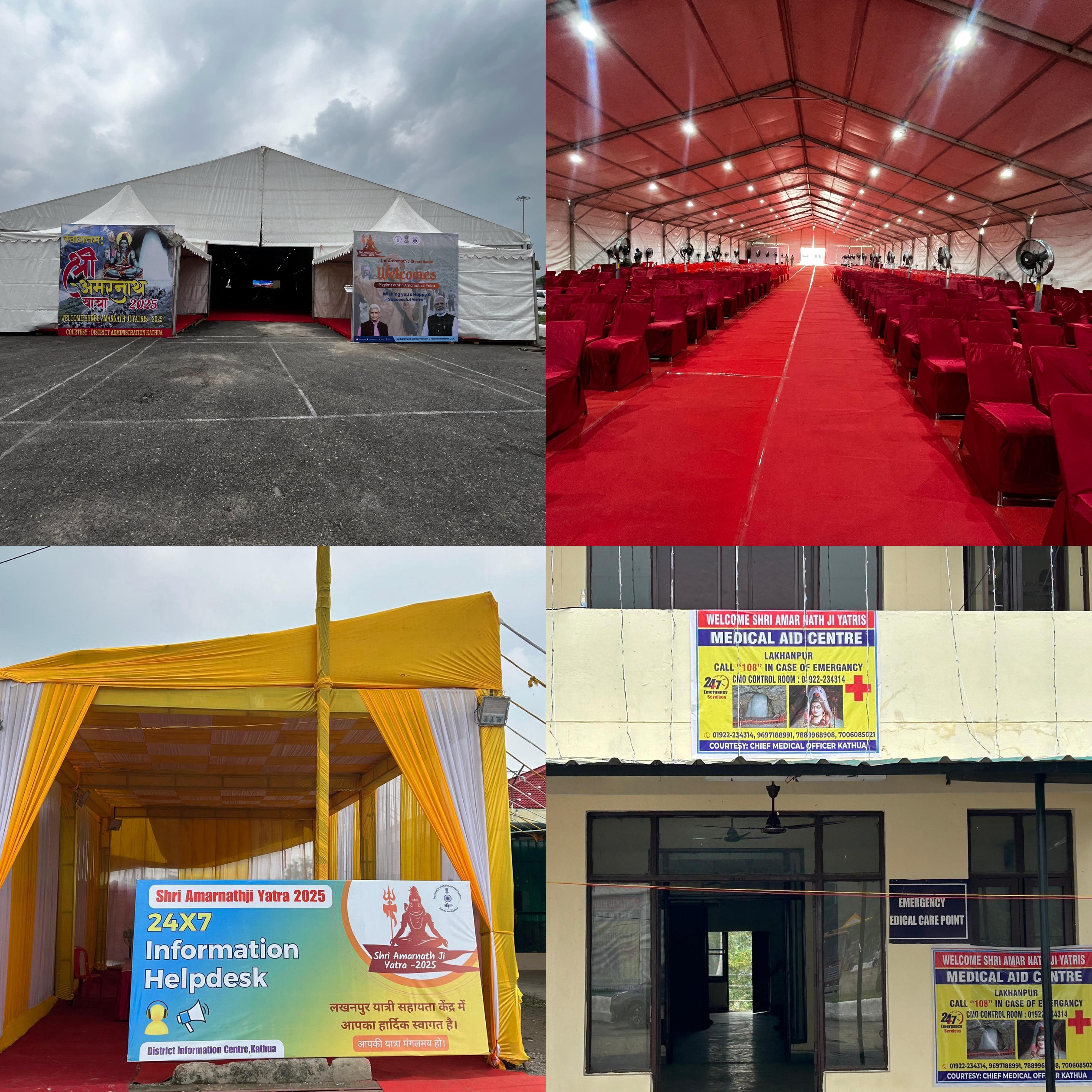Lakhanpur Facilitation Centre fully prepared to welcome Amarnathji pilgrims Lakhanpur Facilitation Centre fully prepared to welcome Amarnathji pilgrims