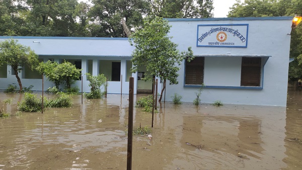 मूसलाधार बारिश से गांव व शहर के अनेक क्षेत्र हुये जलमग्न, जंगल की नदियां उफान पर मूसलाधार बारिश से गांव व शहर के अनेक क्षेत्र हुये जलमग्न, जंगल की नदियां उफान पर
