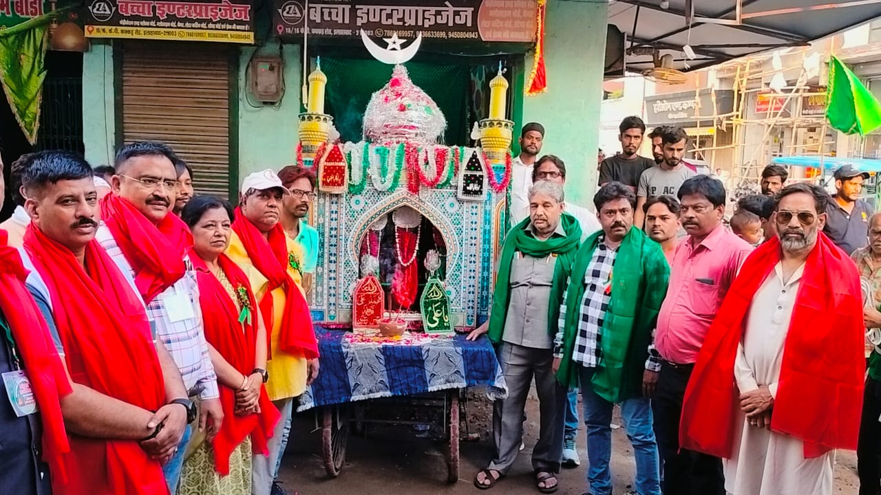 मोहर्रम जुलूस का छाया चित्र मोहर्रम जुलूस का छाया चित्र