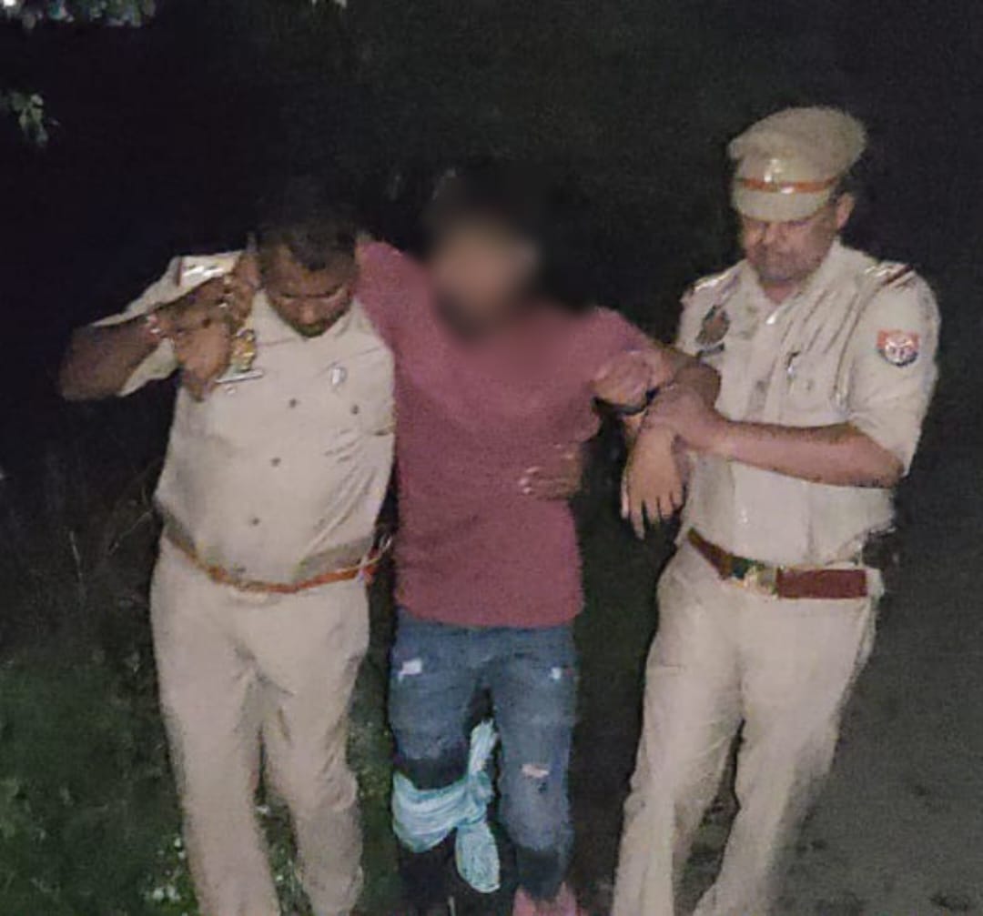 गाजीपुर में मुठभेड़ में गिरफ्तार बदमाश गाजीपुर में मुठभेड़ में गिरफ्तार बदमाश